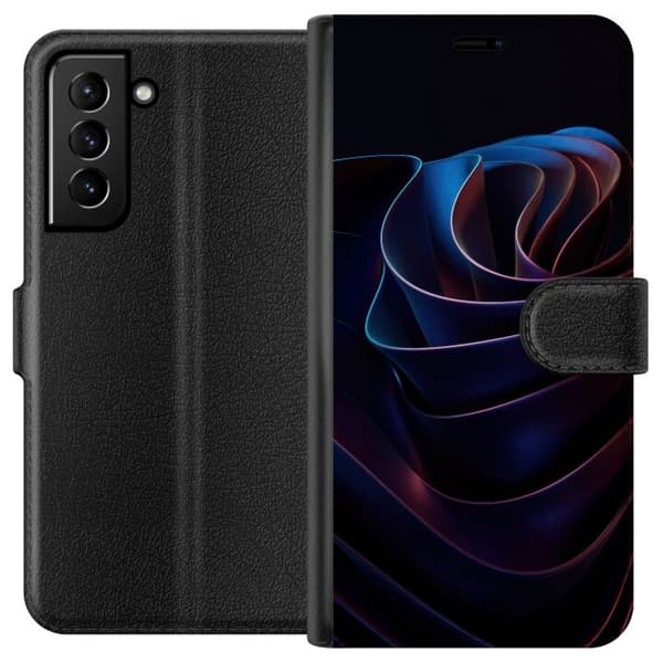 Kompatibel Tegnebogsetui til Samsung Galaxy S21+ 5G Neonflow sort