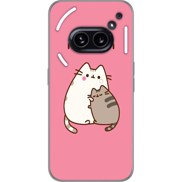 Nothing Phone (2a) Genomskinligt Skal Kawaii Katter