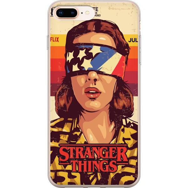 Apple iPhone 8 Plus Gennemsigtig cover Stranger Things VHS