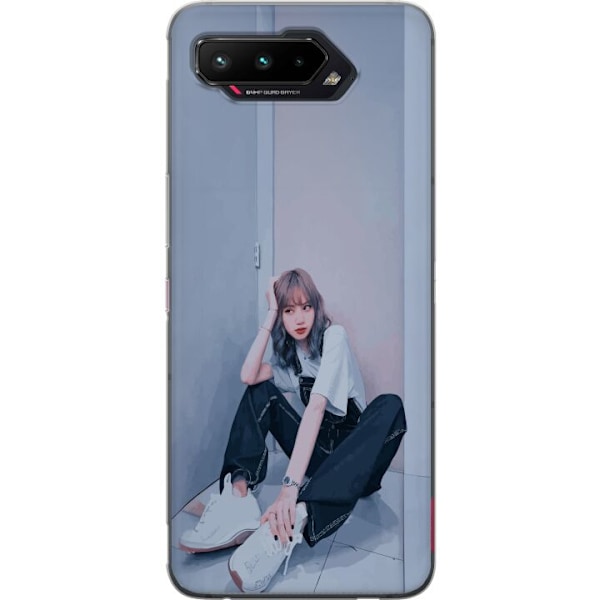 Asus ROG Phone 5 Läpinäkyvä kuori Lisa from Blackpink – K-pop Style Icon