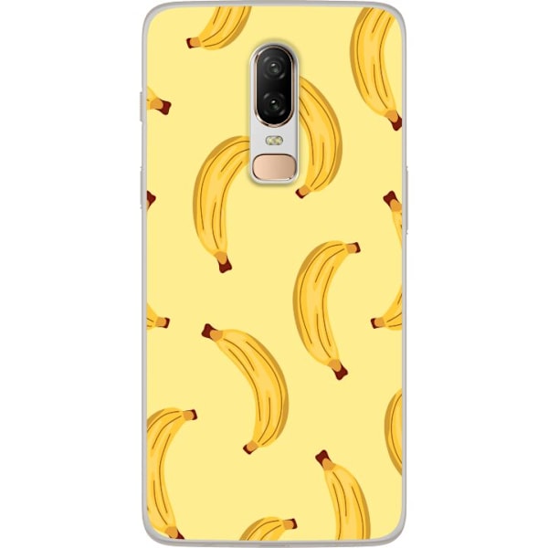 OnePlus 6 Gennemsigtig cover Banan