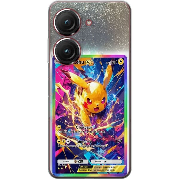 Kompatibelt Mobildeksel til Asus Zenfone 9 Pikachu gul