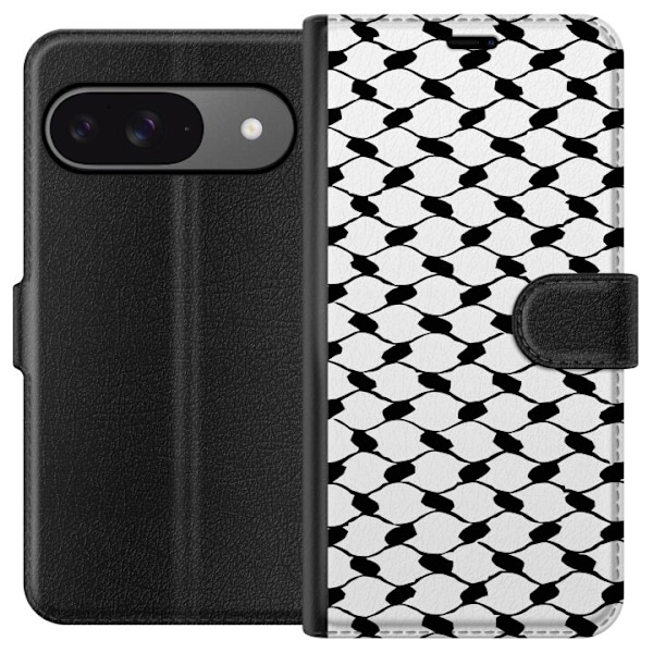 Google Pixel 9 Plånboksfodral Keffiyeh mönster