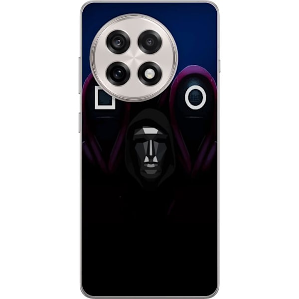 OnePlus 13R Genomskinligt Skal Squid Game Säsong 3 Nya Ikoner Populär Serie TV Motiv Asiatisk Drama Trend Ikoniskt Grafisk Design