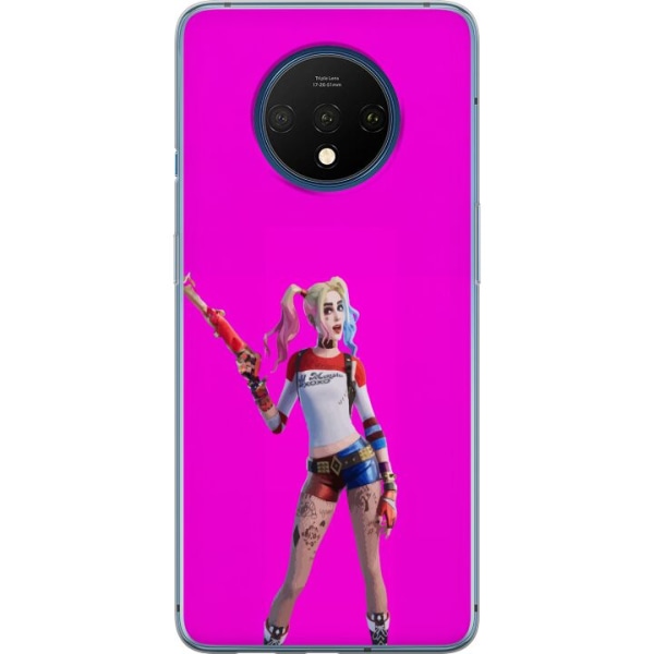 OnePlus 7T Läpinäkyvä kuori Fortnite - Harley Quinn