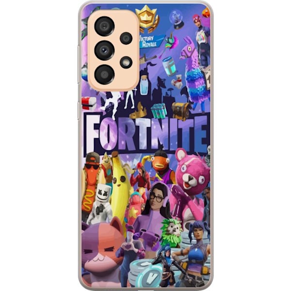 Samsung Galaxy A33 5G Läpinäkyvä kuori Fortnite