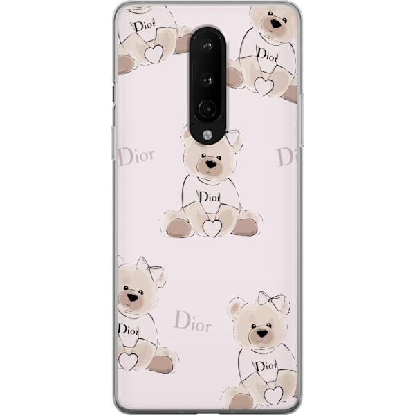 OnePlus 8 Läpinäkyvä kuori Teddy Dior Vibes - ylellinen nal