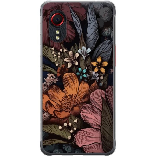 Samsung Galaxy Xcover 5 Gennemsigtig cover Vintage Blomster