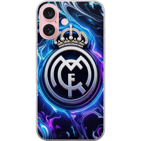 Apple iPhone 16 Gjennomsiktig deksel Real Madrid