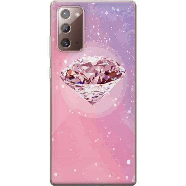 Samsung Galaxy Note20 Gennemsigtig cover Glitter Diamant