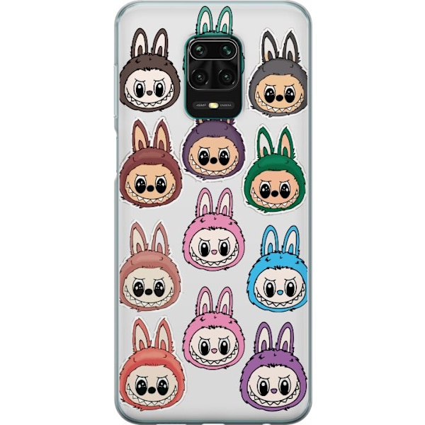 Xiaomi Redmi Note 9 Pro Läpinäkyvä kuori Labubu Macaron Mon
