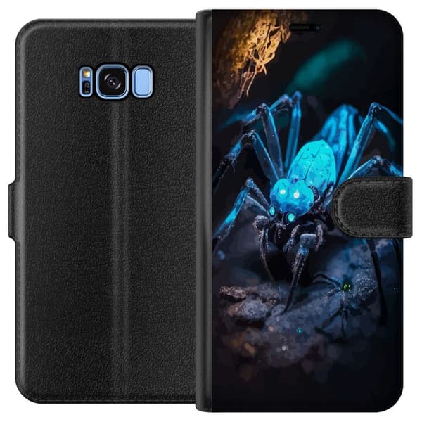 Kompatibelt Plånboksfodral till Samsung Galaxy S8 Spindel Läskigt