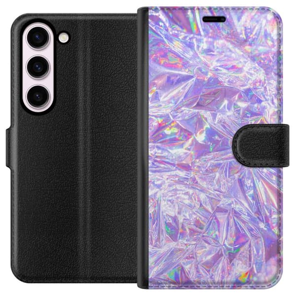 Kompatibelt Plånboksfodral till Samsung Galaxy S23 Glitter