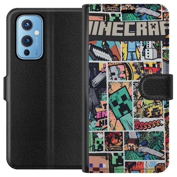 OnePlus 9 Plånboksfodral Minecraft Art