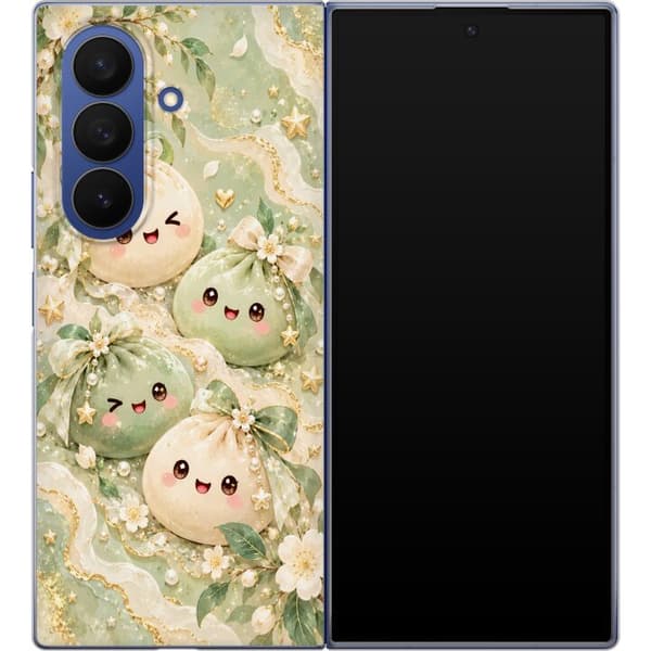 Kompatibelt Mobilskal till Samsung Galaxy Z Fold7 Trädgårdsvänner grön