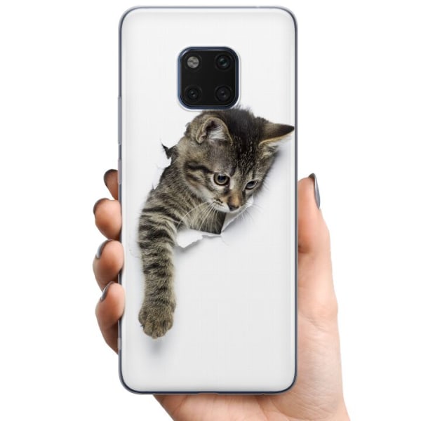 Huawei Mate 20 Pro TPU Mobilskal Curious Kitten