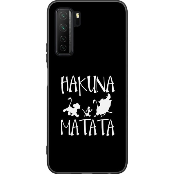 Huawei P40 lite 5G Musta kuori Hakuna Matata