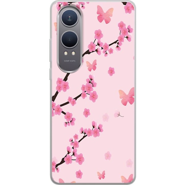 OnePlus Nord CE4 Lite Gennemsigtig cover Blomster