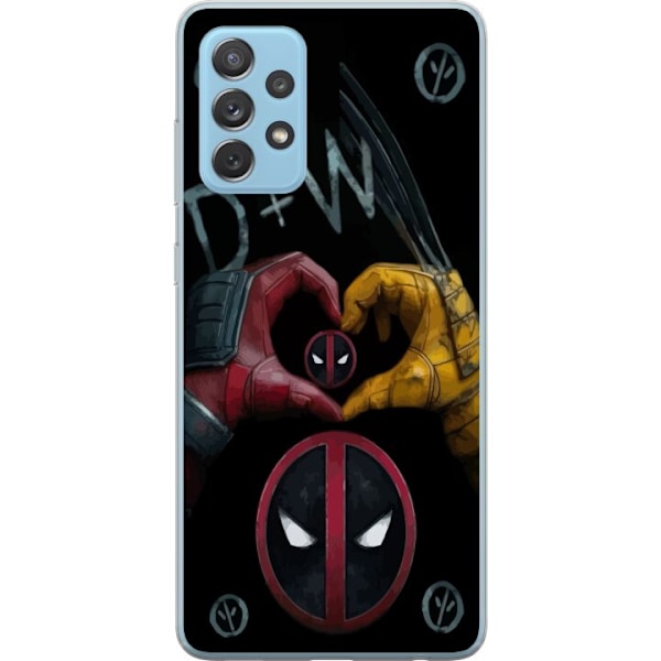 Samsung Galaxy A52 5G Gjennomsiktig deksel Deadpool & Wolverine Kjærlighet
