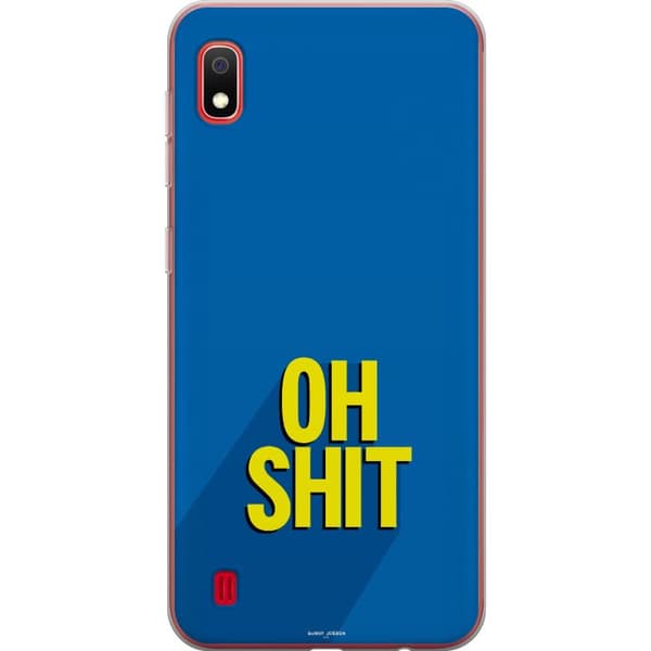 Kompatibelt Mobilskal till Samsung Galaxy A10 Oh Shit text blå