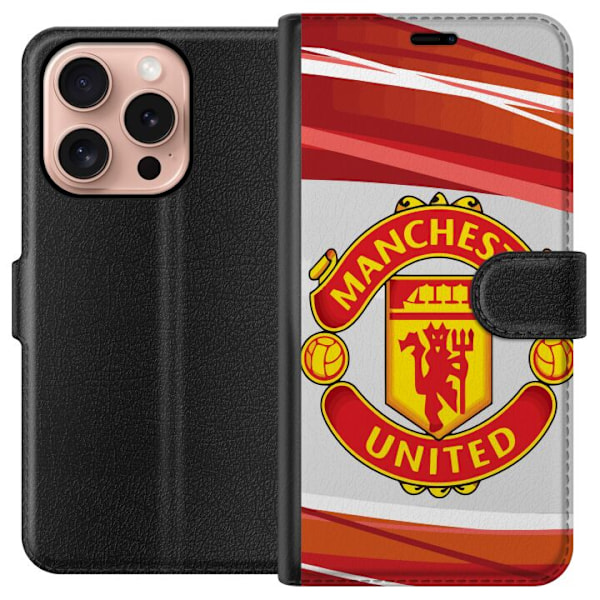 Apple iPhone 16 Pro Lompakkokotelo Manchester United F.C.