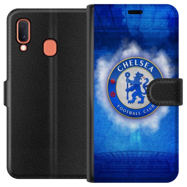 Samsung Galaxy A20e Tegnebogsetui Chelsea