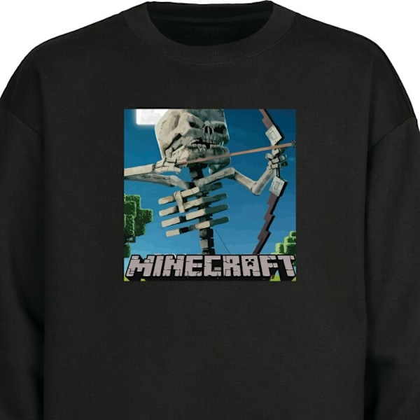 Sweatshirt til Børn | Blød & Klassisk Sweatshirt A Minecraft sort one size