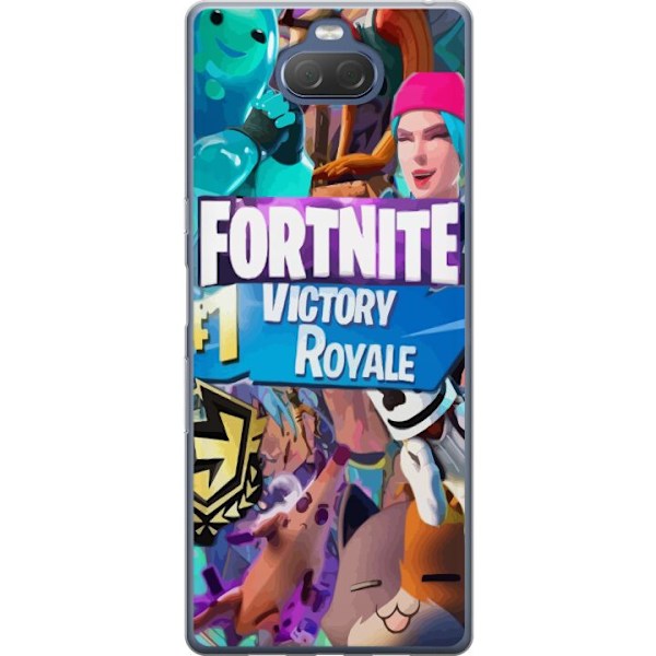 Sony Xperia 10 Plus Läpinäkyvä kuori Fortnite