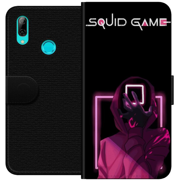 Huawei P smart 2019 Plånboksfodral Squid Game Tema Populär Serie Motiv Grafiskt Ikoniskt Design Asiatisk Popkultur Spänning Drama
