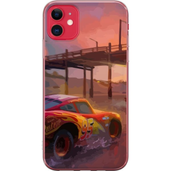 Apple iPhone 11 Läpinäkyvä kuori Salama McQueen