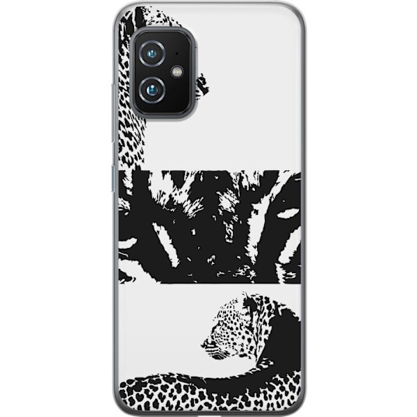 Asus Zenfone 8 Läpinäkyvä kuori Leopard Faces