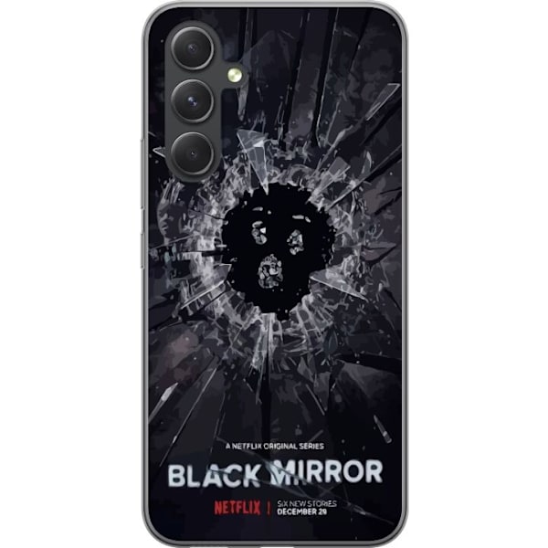 Samsung Galaxy S24 FE Gjennomsiktig deksel Black Mirror Sci-Fi