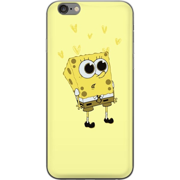 Apple iPhone 6s Plus Gennemsigtig cover SvampeBob Firkant