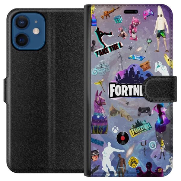 Kompatibel Tegnebogsetui til Apple iPhone 12 Fortnite