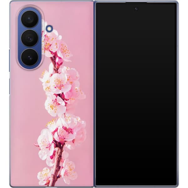 Kompatibelt Mobildeksel til Samsung Galaxy Z Fold7 Rosa blomkvist rosa