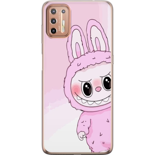 Motorola Moto G9 Plus Gennemsigtig cover Labubu Kanin-serien