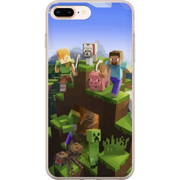 Apple iPhone 8 Plus Cover / Mobilcover - MineCraft