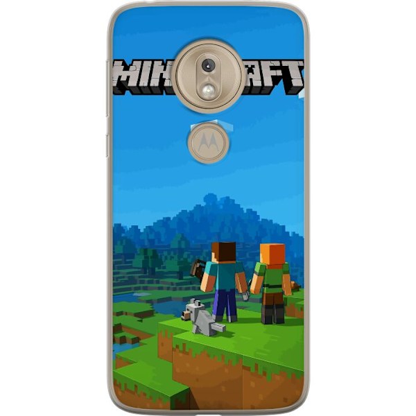 Motorola Moto G7 Play Läpinäkyvä kuori Minecraft Key Art