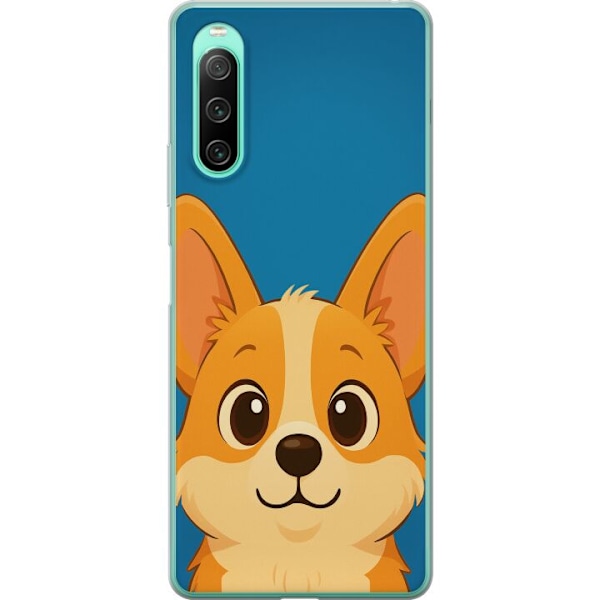 Sony Xperia 10 IV Gennemsigtig cover Hello Corgi