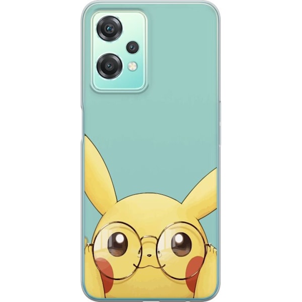 OnePlus Nord CE 2 Lite 5G Genomskinligt Skal Pikachu glasögon