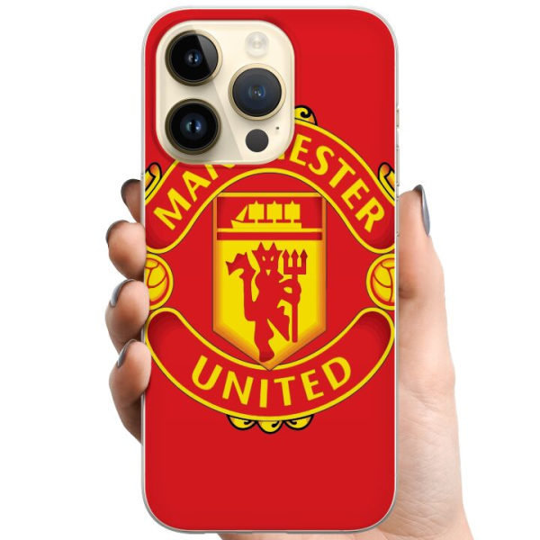 Apple iPhone 14 Pro TPU Mobildeksel Manchester United FC