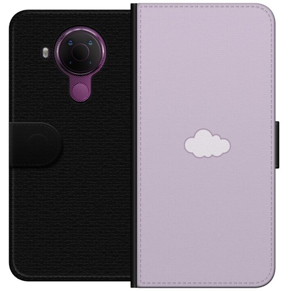 Nokia 5.4 Lommeboketui Lilla Sky - minimalistisk sky på en li