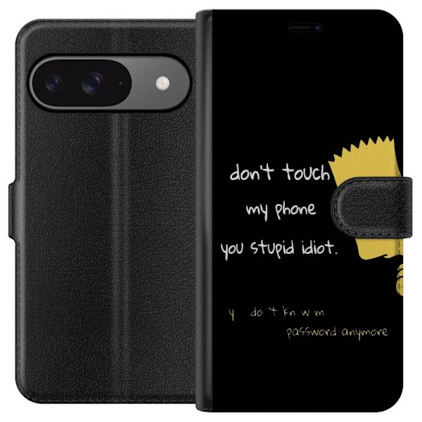 Google Pixel 9 Tegnebogsetui Bart Simpson