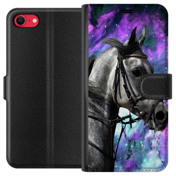 Kompatibel Tegnebogsetui til Apple iPhone 8 Hest