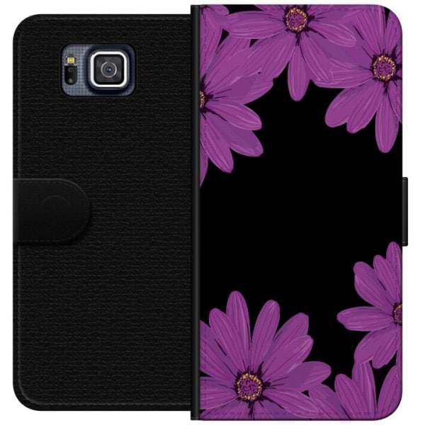 Samsung Galaxy Alpha Plånboksfodral Blomsterverk