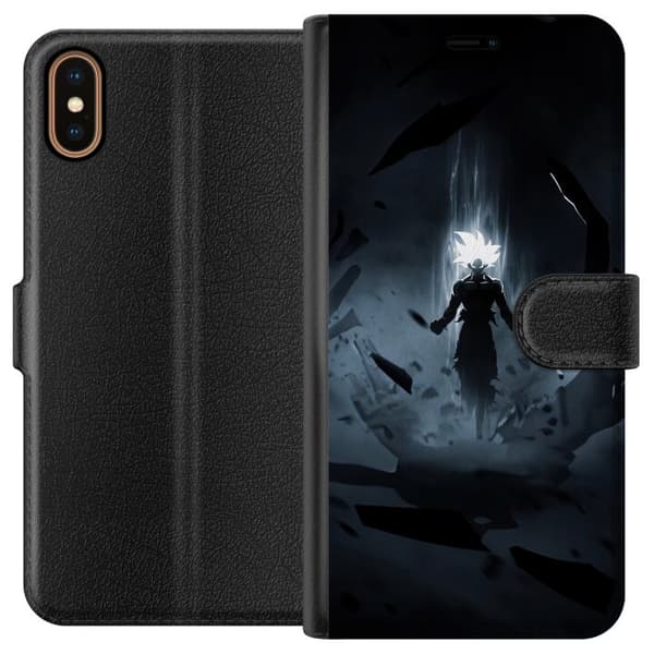 Kompatibelt Plånboksfodral till Apple iPhone X Shadow Warrior svart