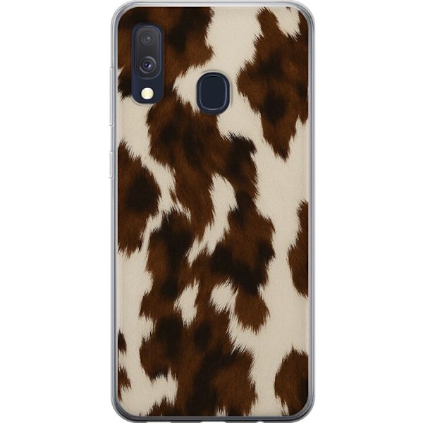 Samsung Galaxy A40 Genomskinligt Skal Color Splash