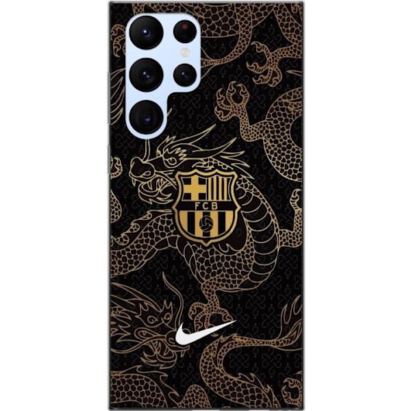 Samsung Galaxy S22 Ultra 5G Gennemsigtig cover FC Barcelona