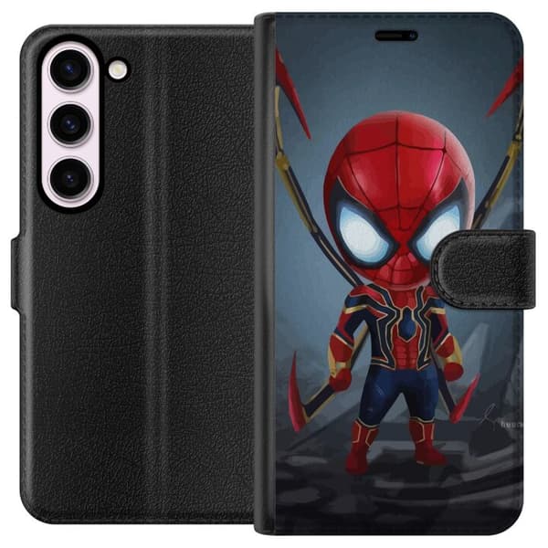 Kompatibelt Plånboksfodral till Samsung Galaxy S23 Spider-Man