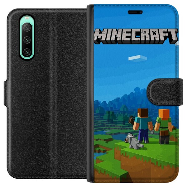 Sony Xperia 10 IV Tegnebogsetui Minecraft Key Art